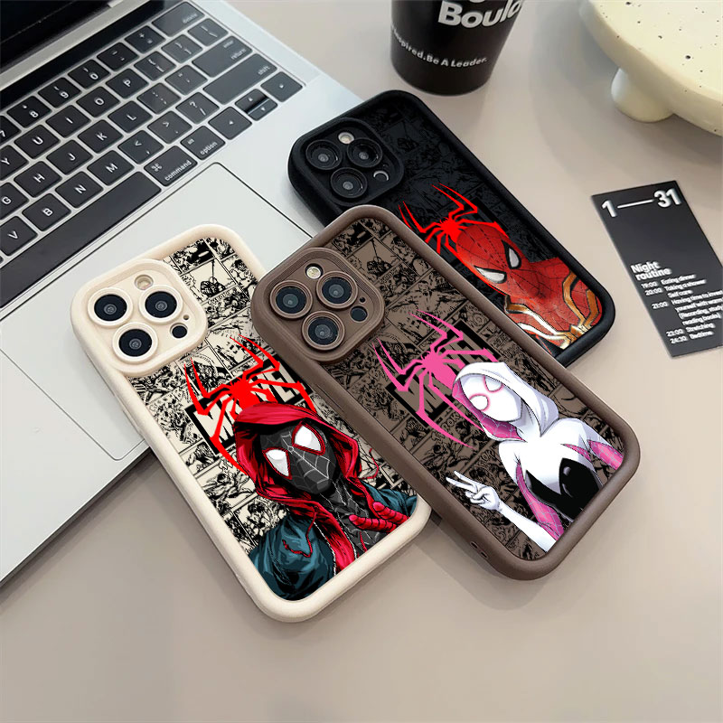 Spiderman Miles Morales Gwen M - Phone Cases Iphone 16 review and price