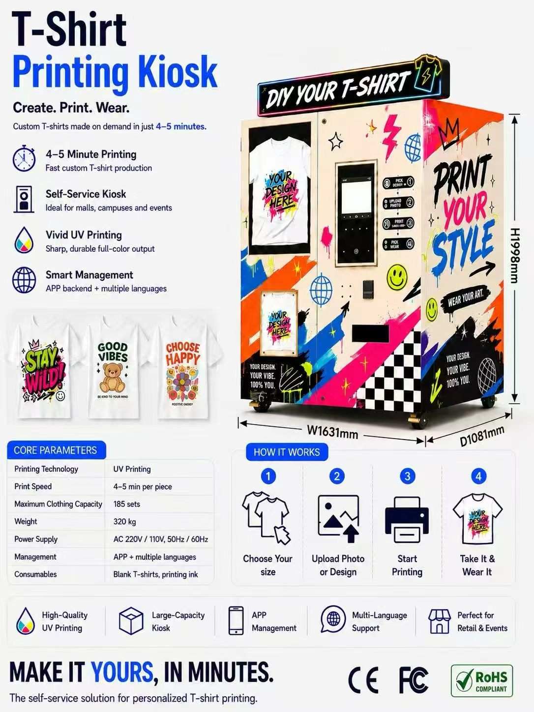 UV Flatbed Printer Vending Mac - Phone Cases Vending Machine review and price