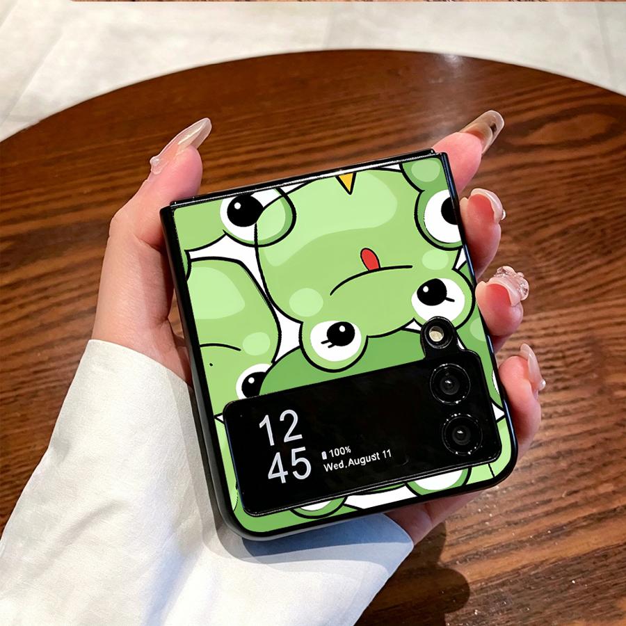 Full Cover Frog Design Phone C - Phone Cases Z Flip 6 review and price