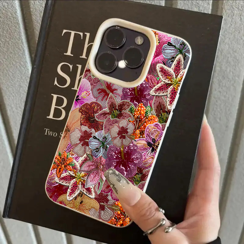 Luxurious Beaded Flower Lychee - Phone Cases Expensive review and price