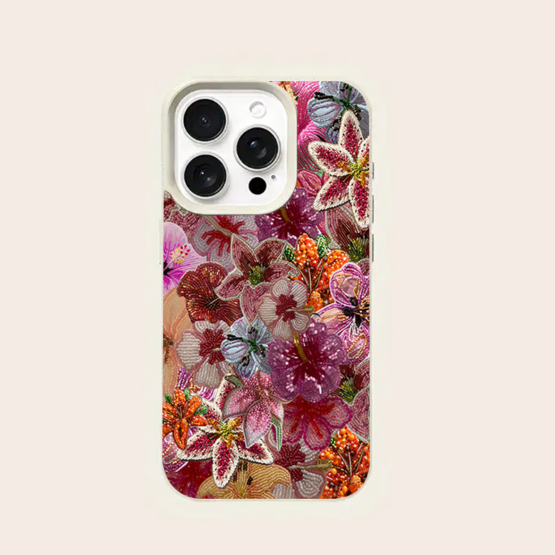 Luxurious Beaded Flower Lychee - Phone Cases Expensive review and price