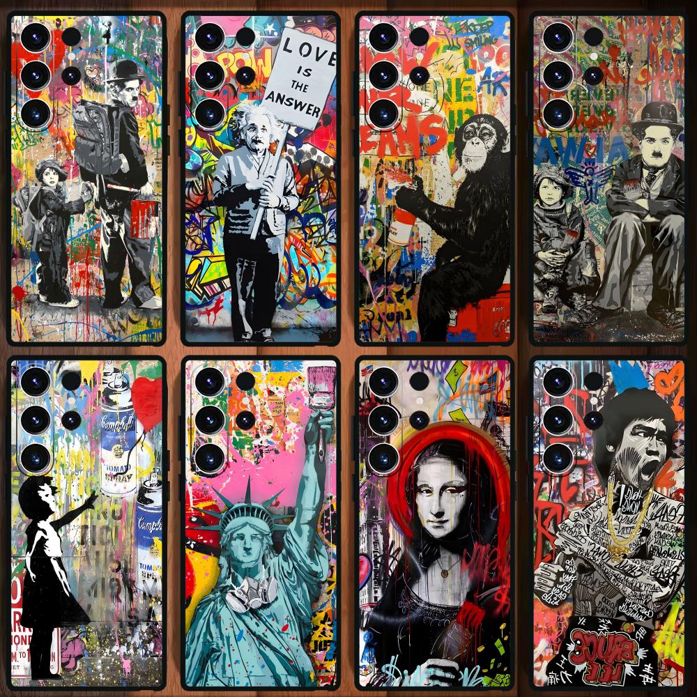 Banksy Graffiti Art  Phone Cas - Phone Cases For Samsung S22 review and price