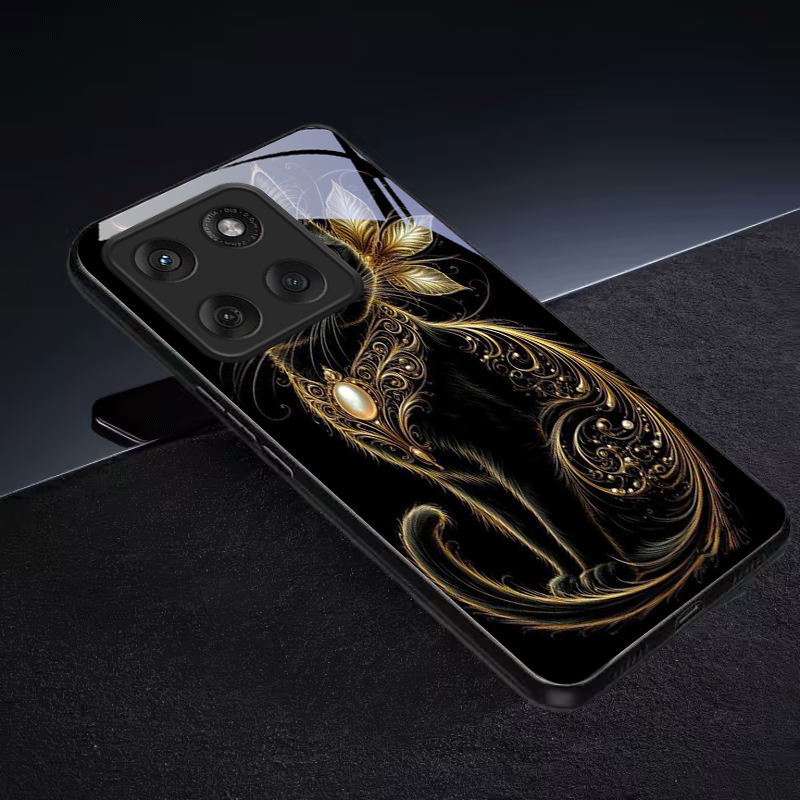 Mystic Golden Pearl Cat Black  - Phone Cases For Motorola review and price