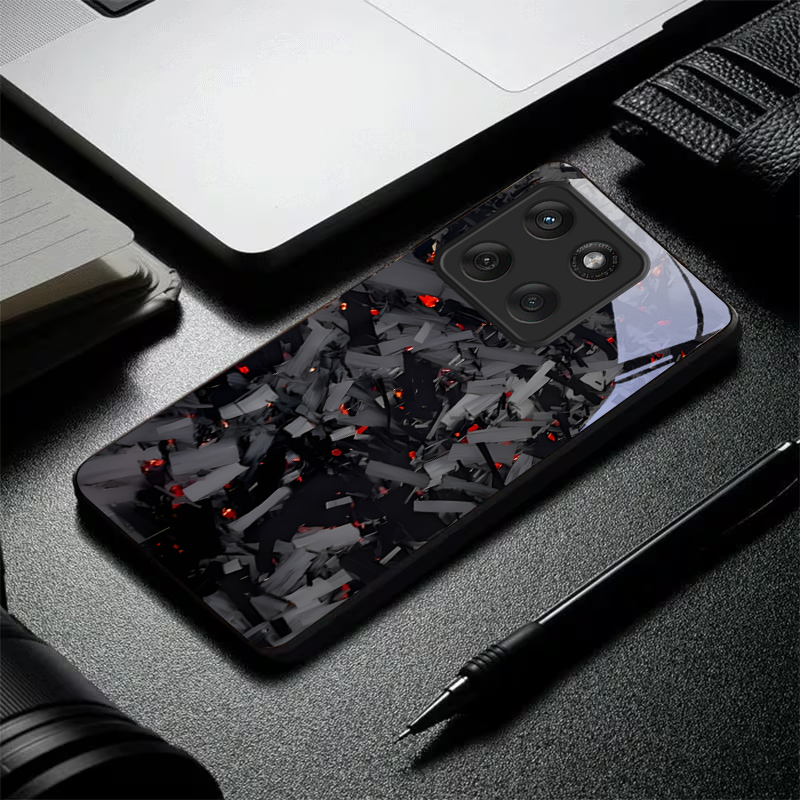 Dark Fragmented Embers Black G - Phone Cases For Motorola review and price