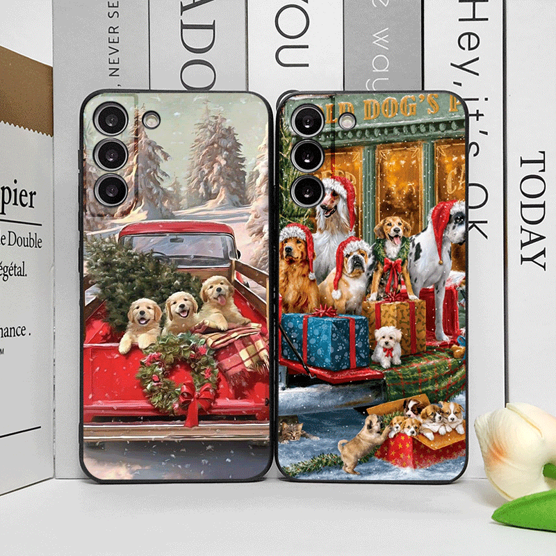 Christmas Trucks Cartoon Dog P - Phone Cases For Motorola review and price