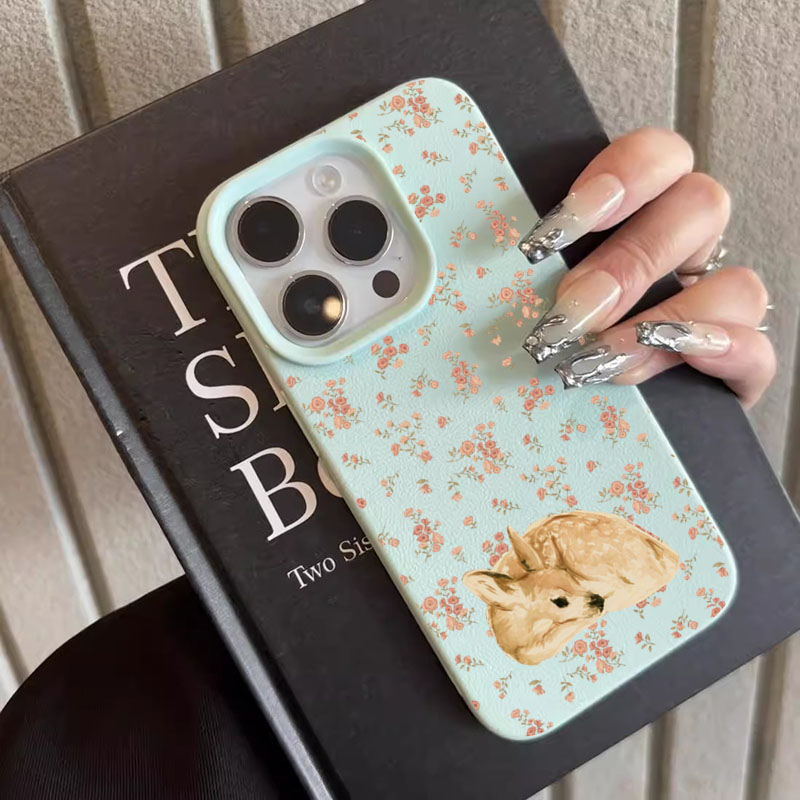 Cute Deer Full Floral Pattern  - Phone Cases Otterbox review and price