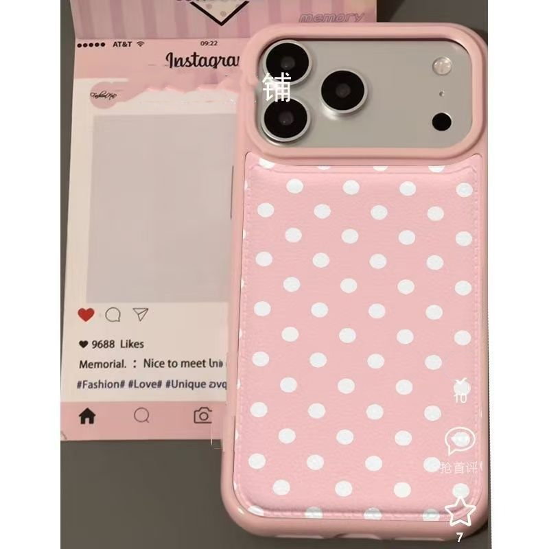 Ins Korean Trendy Cute Pink Po - Phone Cases Y2K review and price