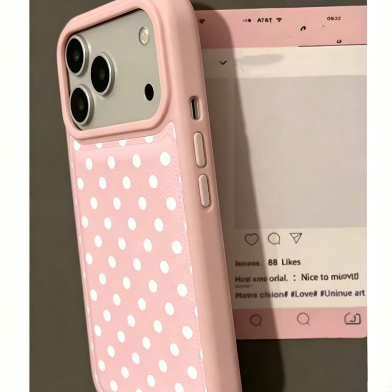 Ins Korean Trendy Cute Pink Po - Phone Cases Y2K review and price