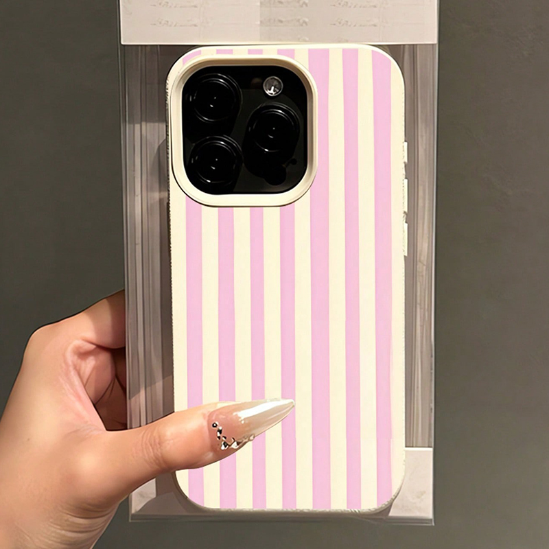 Simple Pink Vertical Striped L - Phone Cases Otterbox review and price
