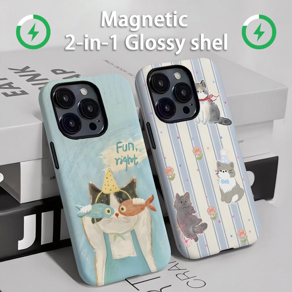 Cute cats and dogs  Phone Case - Phone Cases Iphone 16 review and price