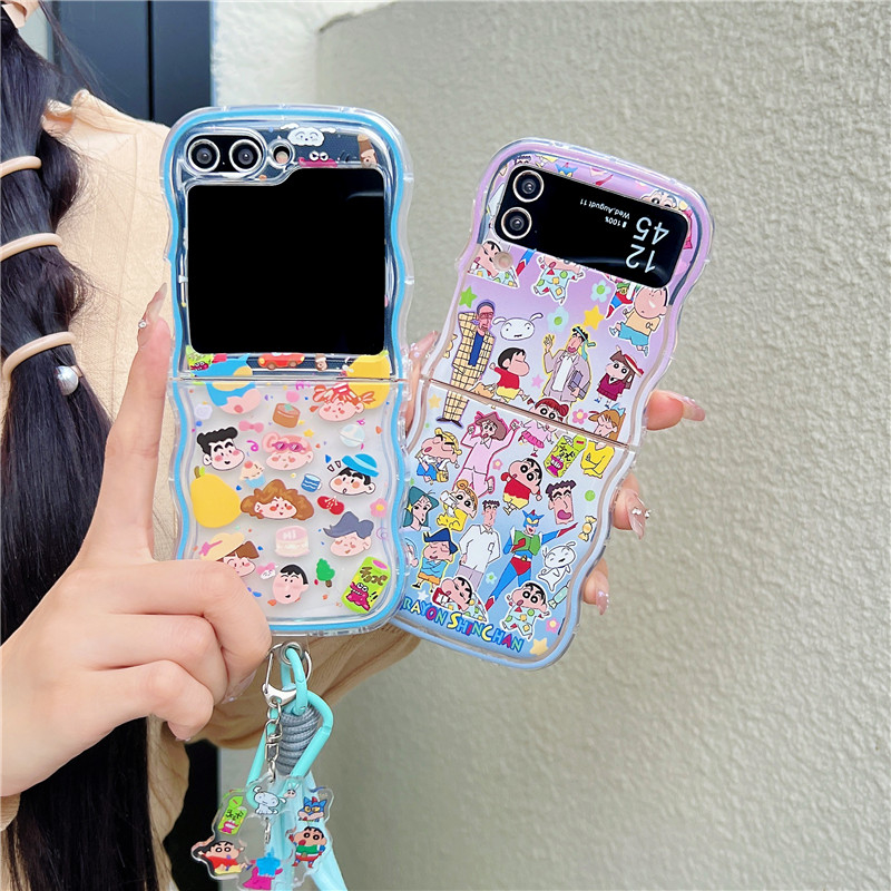 Cute Cartoon Japan Anime Crayo - Phone Cases Z Flip 6 review and price