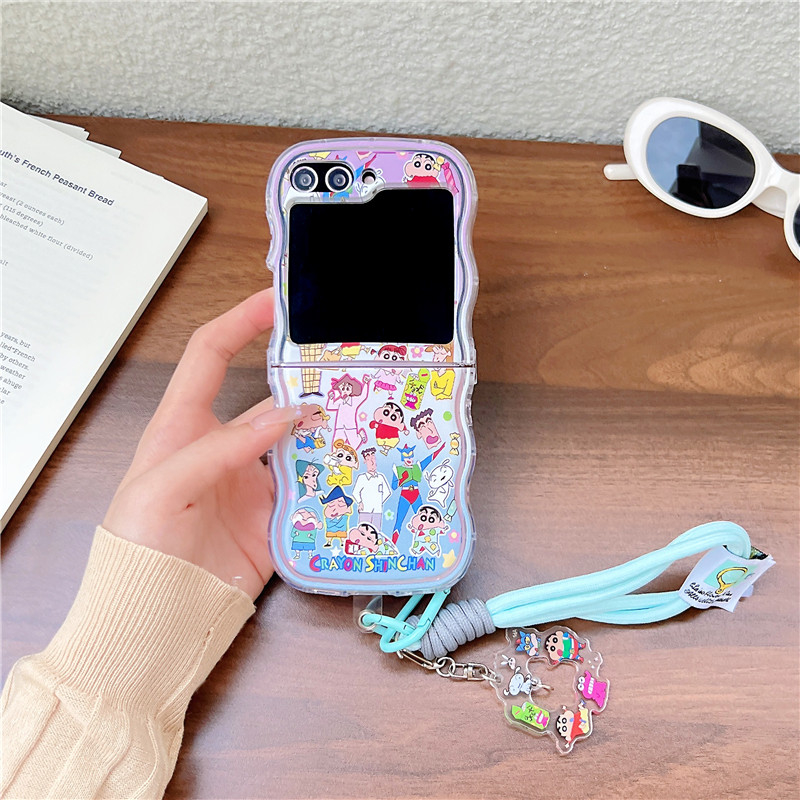 Cute Cartoon Japan Anime Crayo - Phone Cases Z Flip 6 review and price