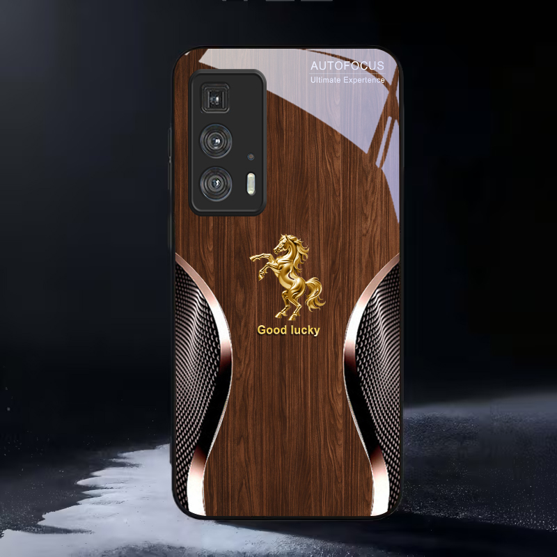 Golden Steed Fortune Black Gla - Phone Cases For Motorola review and price