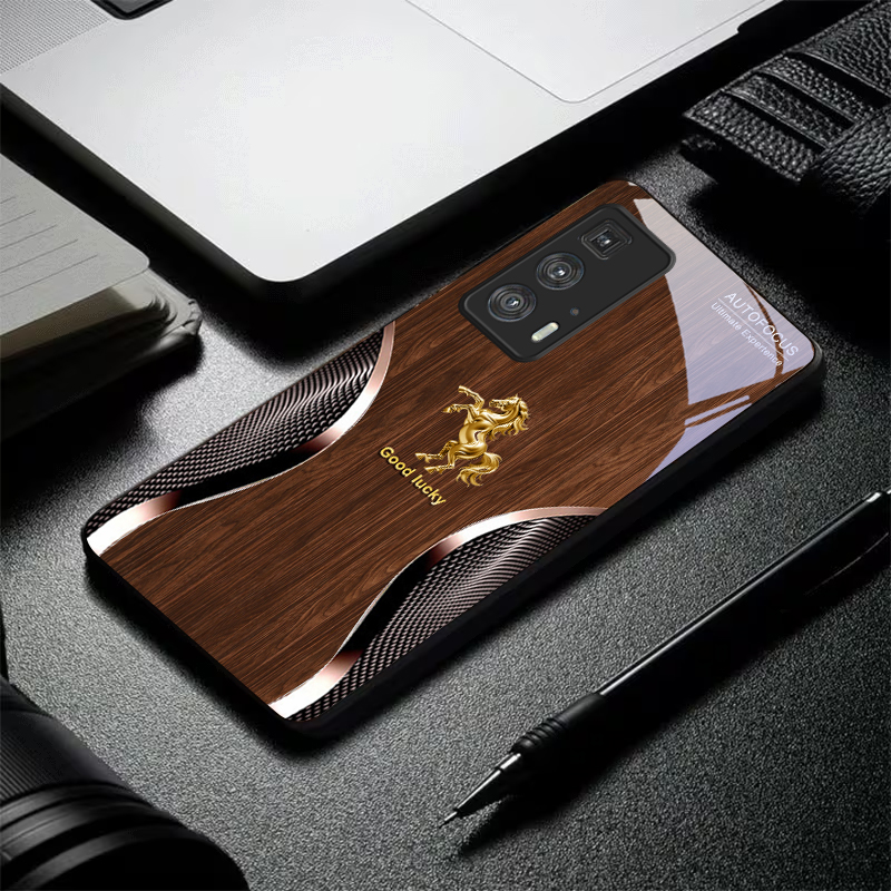 Golden Steed Fortune Black Gla - Phone Cases For Motorola review and price