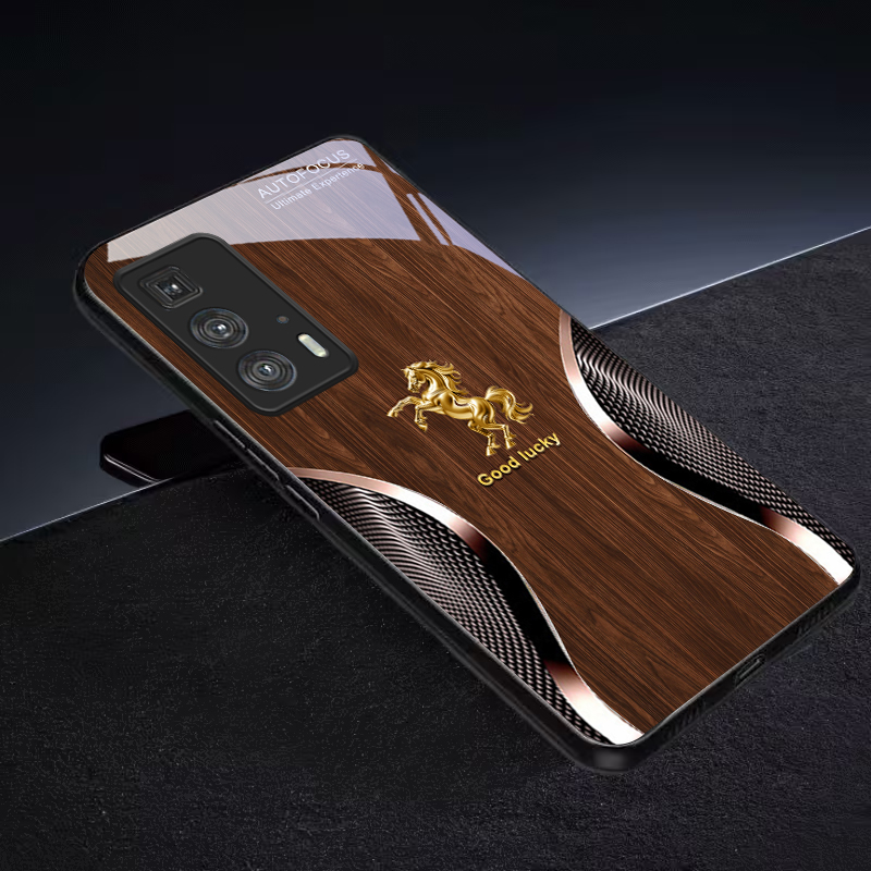 Golden Steed Fortune Black Gla - Phone Cases For Motorola review and price