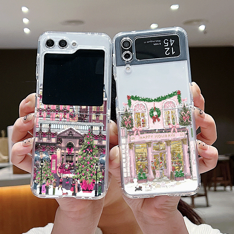 Rural Building Snow Scenery Ch - Phone Cases Z Flip 6 review and price