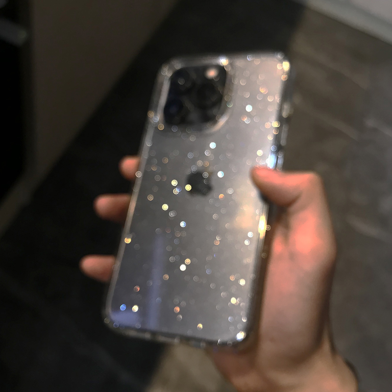 Transparent Simple Glitter Pho - Phone Cases Y2K review and price