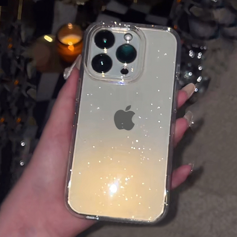 Transparent Simple Glitter Pho - Phone Cases Y2K review and price