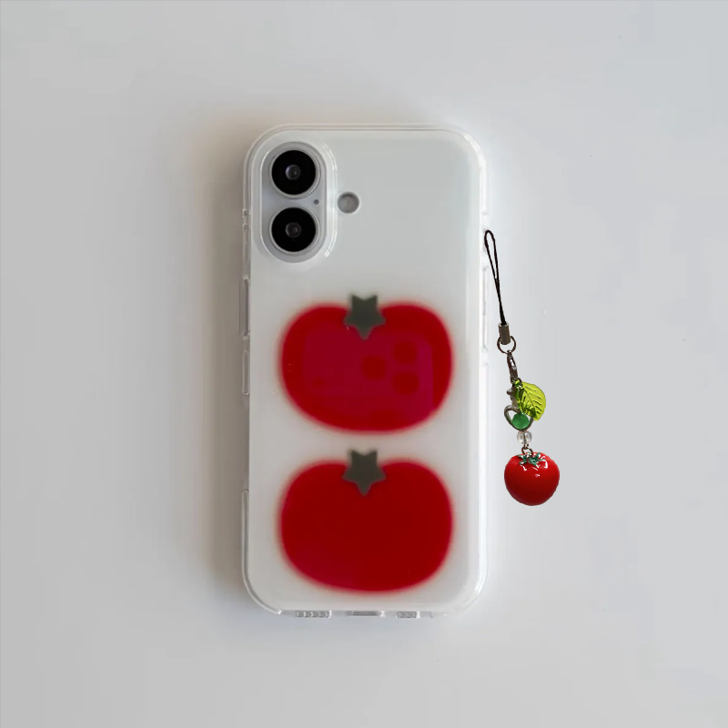 Korean Ins Two Ted Tomato Cart - Phone Cases Y2K review and price