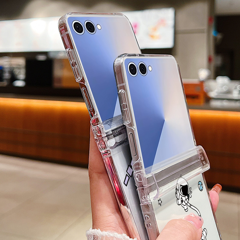 Astronauts Pattern Folding Pho - Phone Cases Z Flip 6 review and price