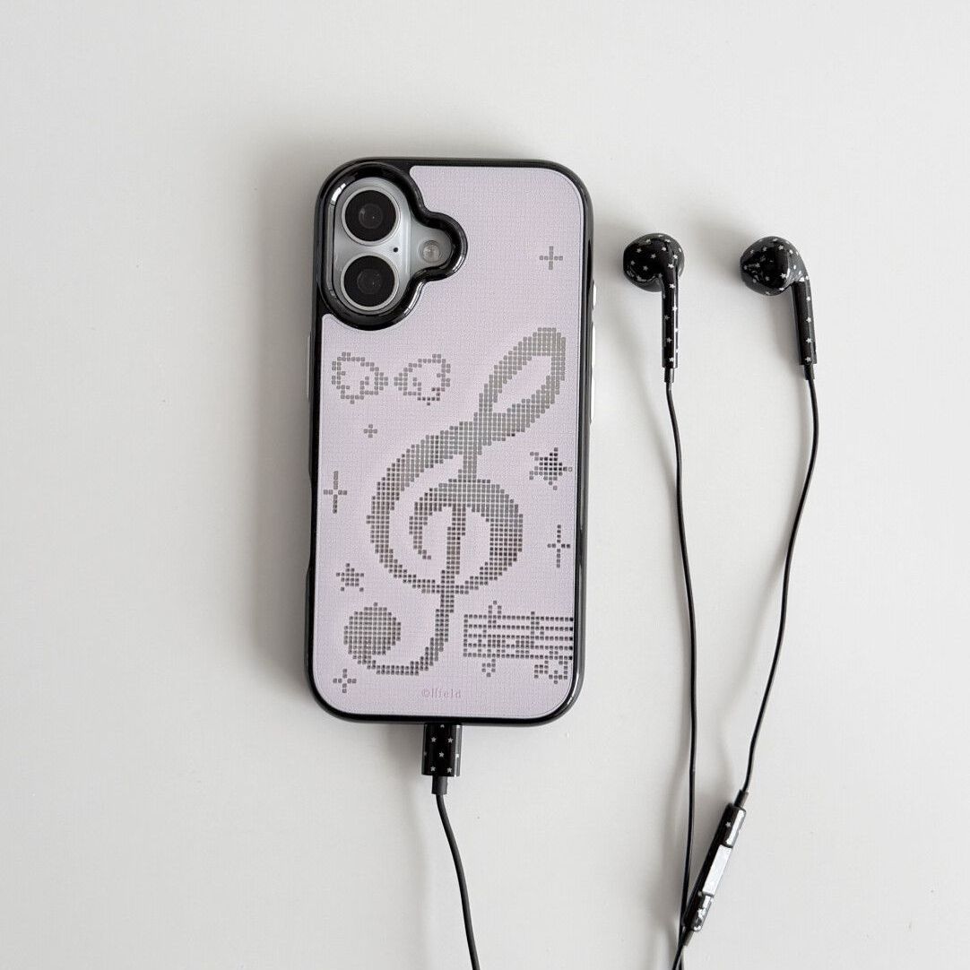 INS Korean Pink Mosaic Music N - Phone Cases Y2K review and price