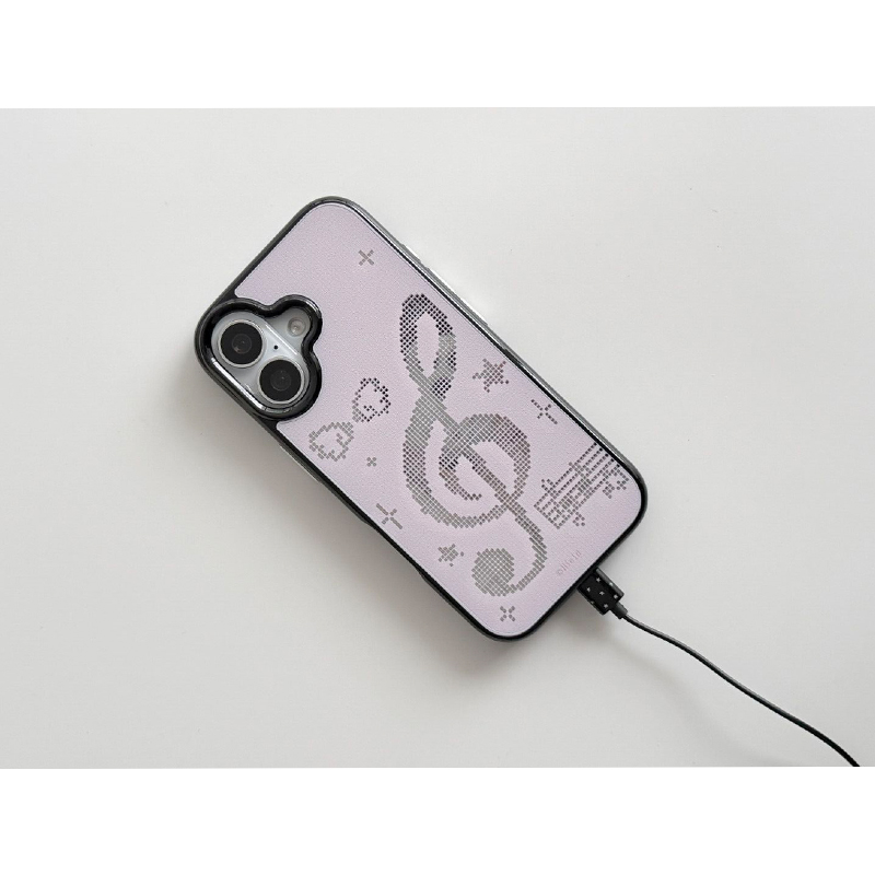 INS Korean Pink Mosaic Music N - Phone Cases Y2K review and price