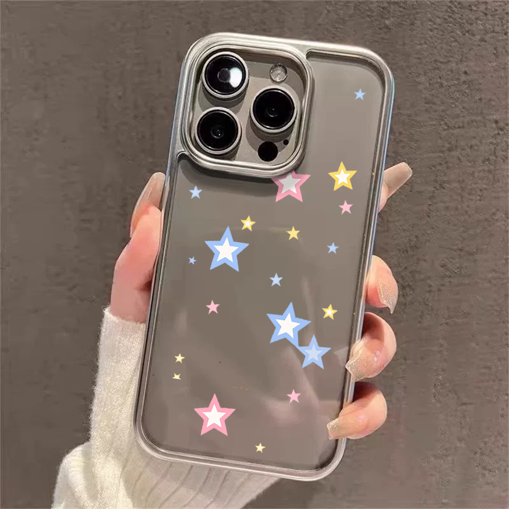 Y2K Stars Fashion Clear Cases  - Phone Cases Y2K review and price