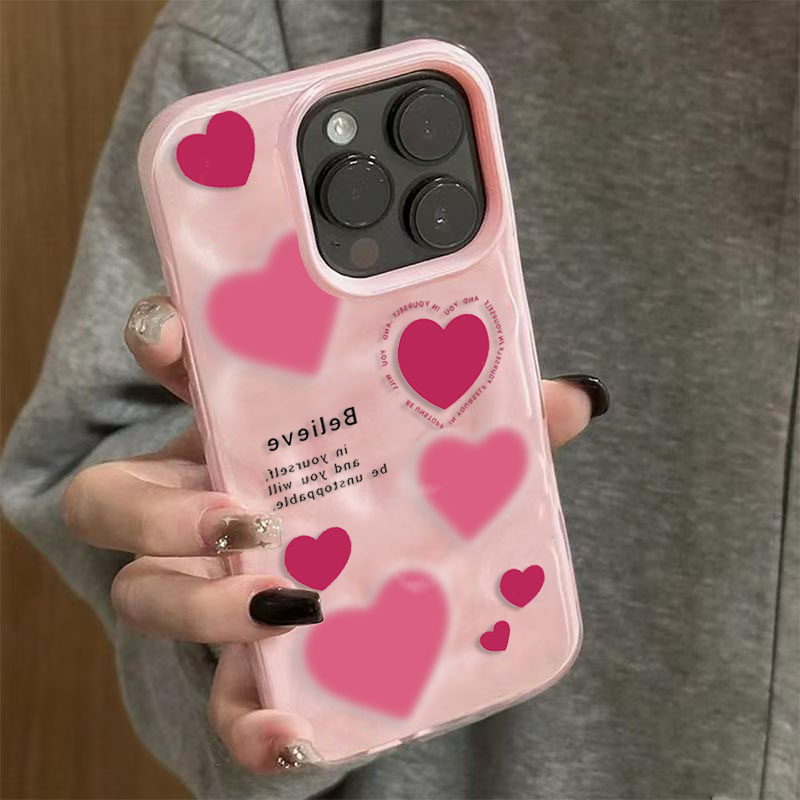 Luxury Pink Love Heart Folds T - Phone Cases Expensive review and price