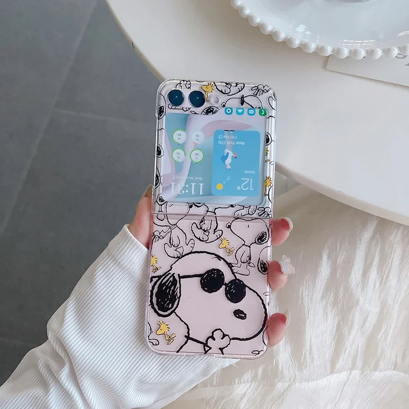 Cute Cartoon Snoopy Charlie Br - Phone Cases Z Flip 6 review and price