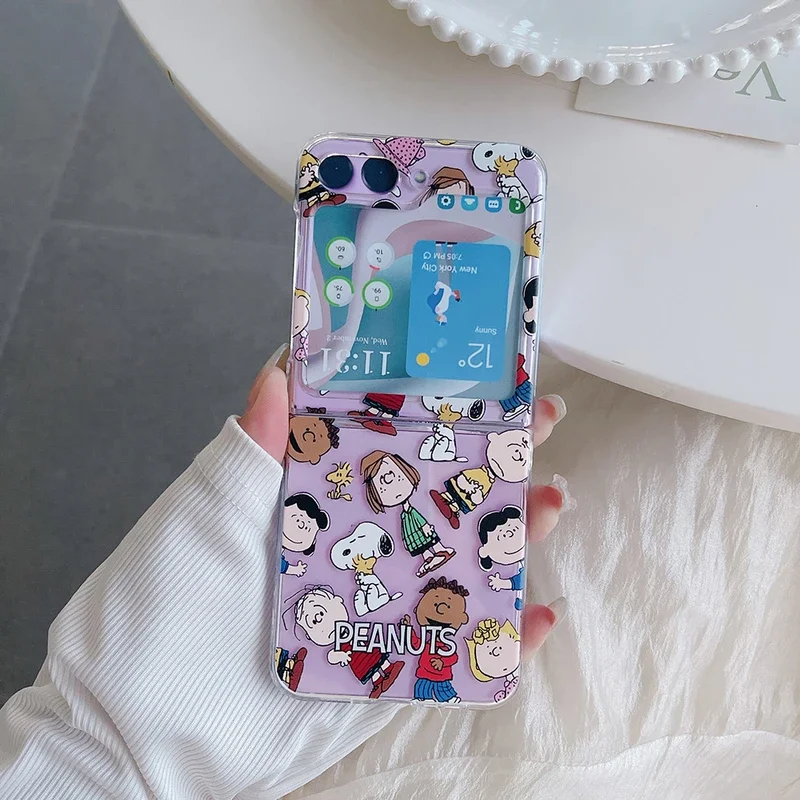 Cute Cartoon Snoopy Charlie Br - Phone Cases Z Flip 6 review and price