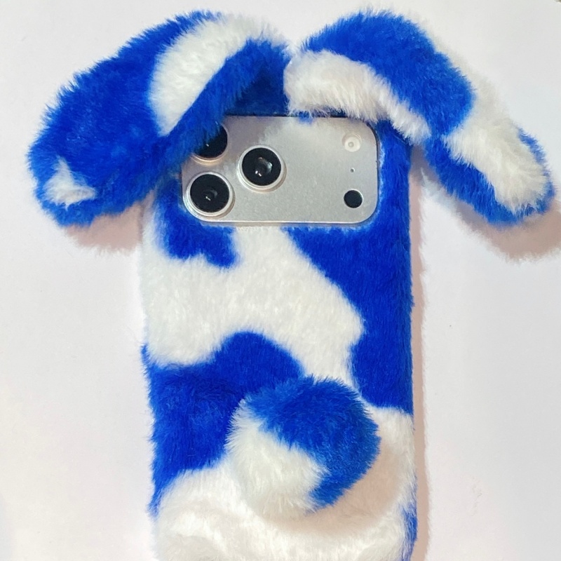 Cute Rabbit Design Fluffy Phon - Phone Cases Iphone 16 review and price