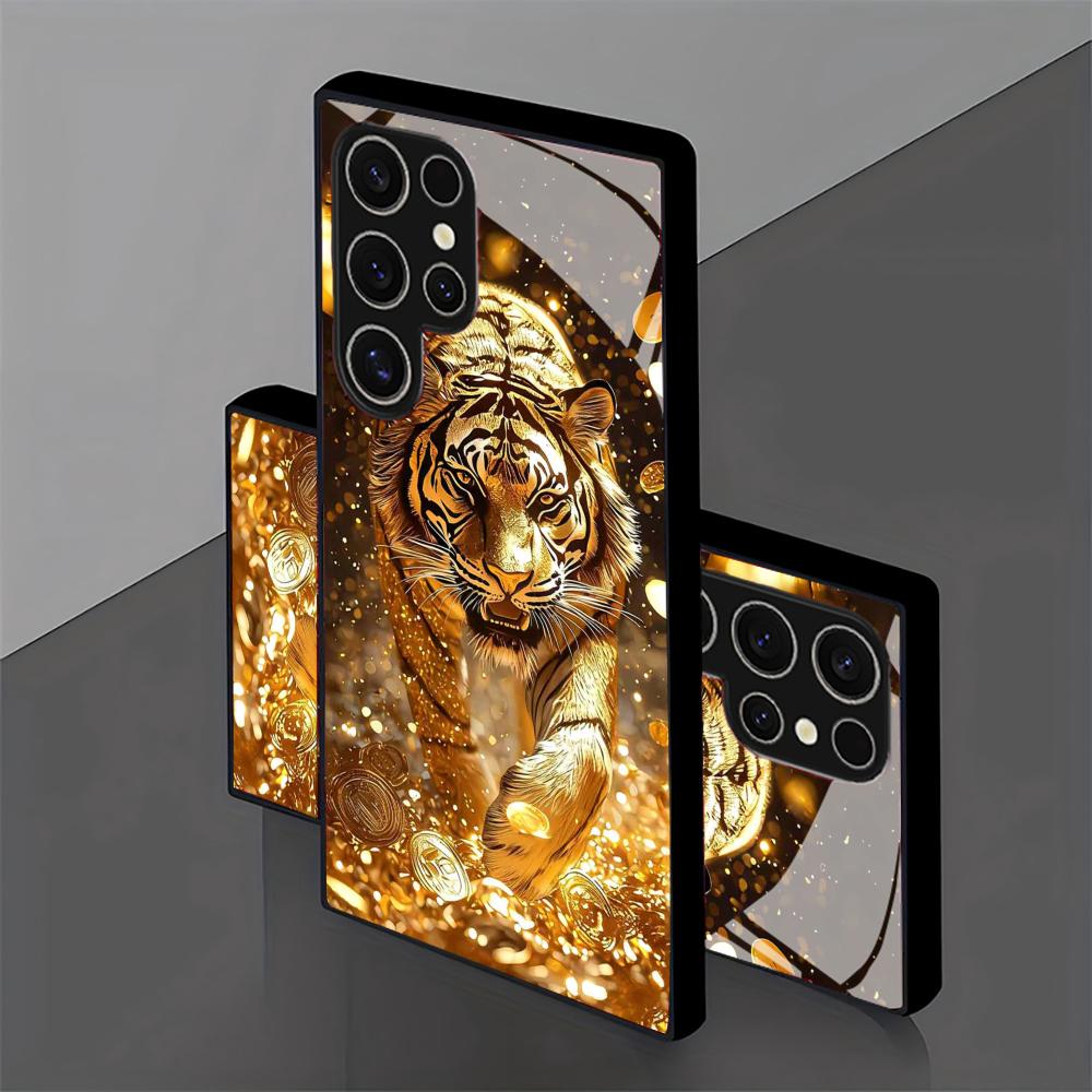 Tiger pattern glass Phone Case - Phone Cases For Samsung S22 review and price