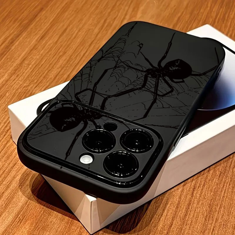 Cool Black Spider Pattern Phon - Phone Cases Otterbox review and price